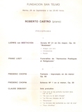 programa del concierto