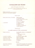 programa del concierto