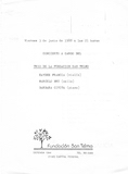 programa del concierto